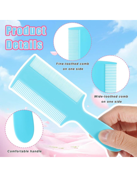 Juego de 6 Peines para Lice y Caspa Meyeyaia - Doble Cara