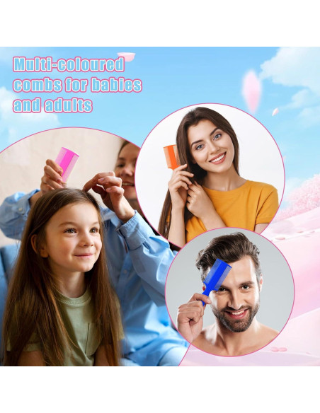 Juego de 6 Peines para Lice y Caspa Meyeyaia - Doble Cara