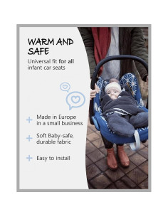 Manta para Silla de Auto Swaddyl Beige Manchado 89cm 2