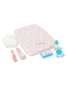 Kit de Cuidado para Muñecas Casdon 71250 con Cambiador Arcoíris