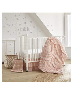 Conjunto de Cama para Cuna Levtex Baby Skylar 4 Piezas Rosa