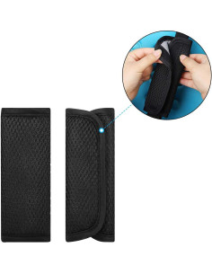 Accmor Fundas para Correas de Asiento de Auto Bebés - Negras 2