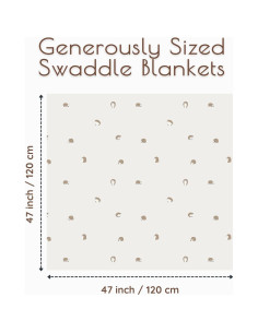 Mantas de Muselina MY LITTLE ZONE, Paquete de 3, 120x120cm 2