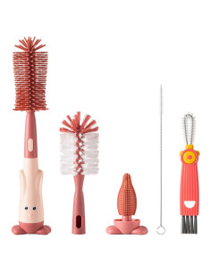 Juego de Cepillos para Biberones Ariseno 5 en 1 Libre de BPA