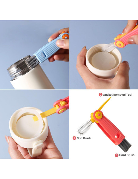 Juego de Cepillos para Biberones Ariseno 5 en 1 Libre de BPA