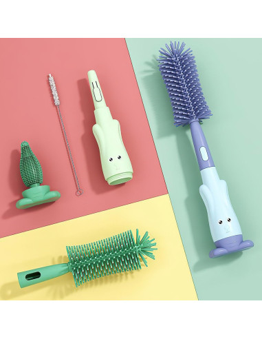 Juego de Cepillos para Biberones Ariseno 5 en 1 Libre de BPA