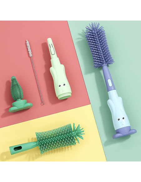 Juego de Cepillos para Biberones Ariseno 5 en 1 Libre de BPA