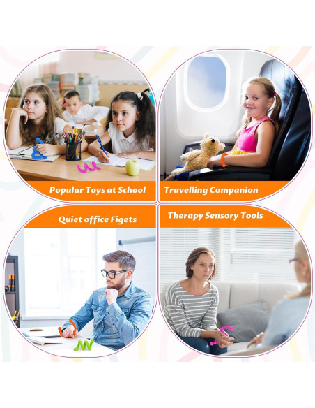 Juguetes Antiestrés Sensibles Soarly - Set de 6 Varitas 28.2 cm