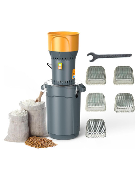 Molino de maíz eléctrico LSYSGSB 50L 1000W 5 tamices Molino de maíz eléctrico LSYSGSB 50L 1000W 5 tamices