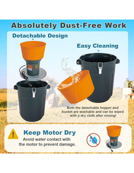 Molino de maíz eléctrico LSYSGSB 50L 1000W 5 tamices Molino de maíz eléctrico LSYSGSB 50L 1000W 5 tamices