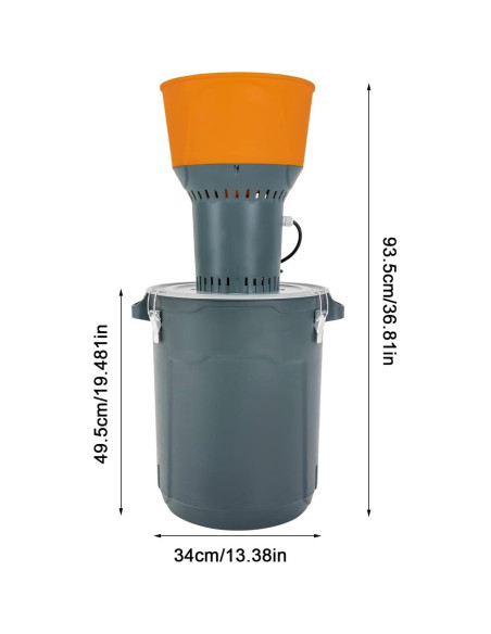 Molino de maíz eléctrico LSYSGSB 50L 1000W 5 tamices Molino de maíz eléctrico LSYSGSB 50L 1000W 5 tamices