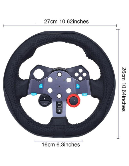 Cubierta de Volante D DuoDuoBling 27cm para Juegos de Carreras