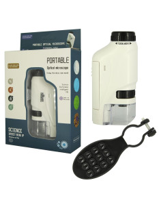 Microscopio óptico portátil LED 60X-120X XIANGEN para estudiantes