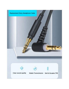 Cable de audio de repuesto Alitutumao 120cm para Sony WH-1000XM2 2
