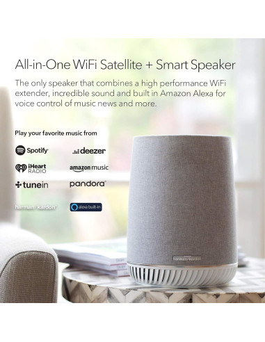 NETGEAR Orbi Voice RBS40V Altavoz Inteligente y Extensor WiFi Mesh