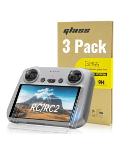 Paquete de 3 Protectores de Pantalla Vidrio Templado DJI RC/RC2