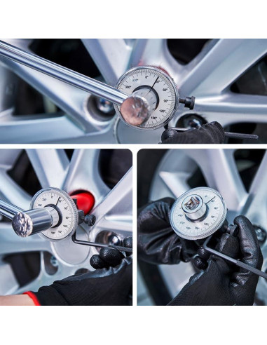 Llave de Torque 1/2" BUBUCAM con Medidor de Ángulo 360