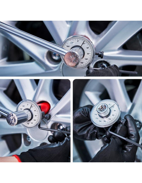 Llave de Torque 1/2" BUBUCAM con Medidor de Ángulo 360