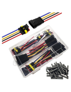 Kit de Conectores Eléctricos a Prueba de Agua 4 Pines Twippo 16 AWG