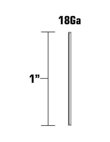 Clavos Metabo HPT 1" x 18 Calibre Galvanizados 1000 Pzas