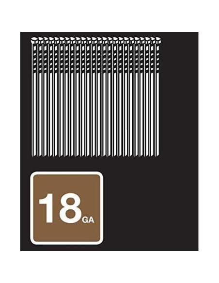 Clavos Metabo HPT 1" x 18 Calibre Galvanizados 1000 Pzas