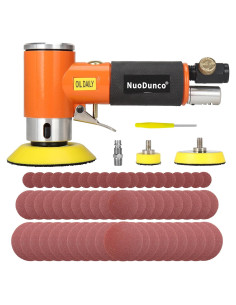Lijadora Orbital Neumática NuoDunco 1-3" con 60 Discos