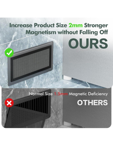 Cubiertas de Ventilación Magnéticas ACNOYEL 4.3"x10.4" - Paquete de 6
