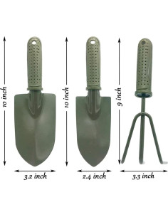 Herramienta de Jardín 3 en 1 SPDTECH - Pala y Rastrillo 2