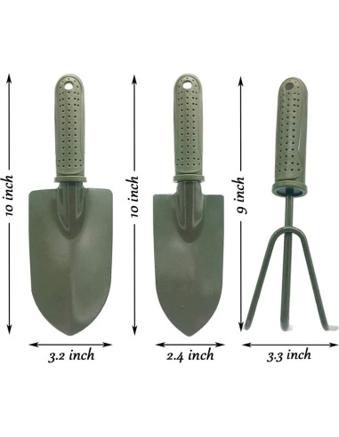 Herramienta de Jardín 3 en 1 SPDTECH - Pala y Rastrillo
