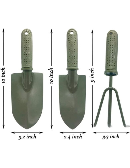 Herramienta de Jardín 3 en 1 SPDTECH - Pala y Rastrillo