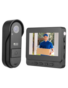 Timbre Inalámbrico Swokely con Cámara 1080P y Pantalla 4.3"