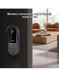 Timbre Inalámbrico Swokely con Cámara 1080P y Pantalla 4.3" 2