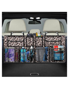 Organizador de Maletero de Coche esouler 106.68x45.72cm Leopardo