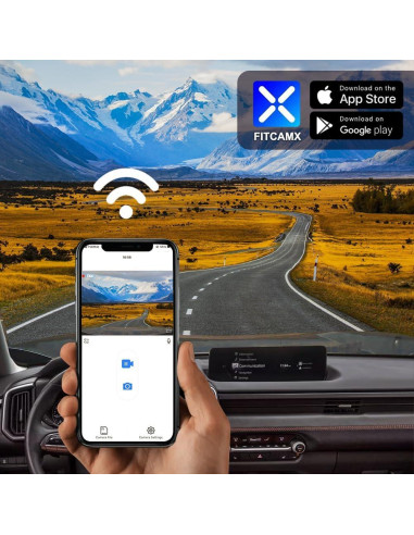Cámara de Salpicadero Fitcamx HD2-6607 4K+1080P para Mazda CX-50