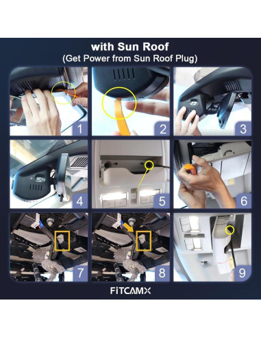 Cámara de Salpicadero Fitcamx HD2-6607 4K+1080P para Mazda CX-50