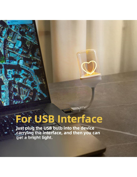 Lámpara LED USB XINHUAYANG HP-2411 - Luz Nocturna 3000K