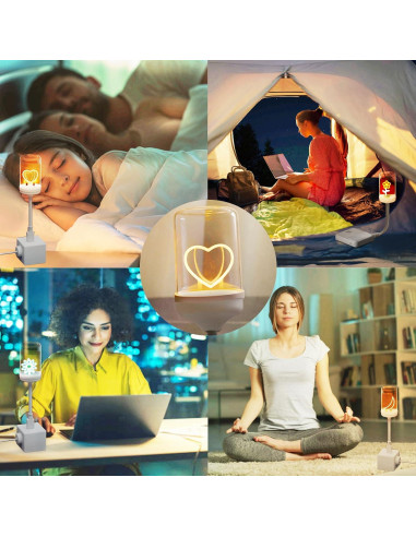 Lámpara LED USB XINHUAYANG HP-2411 - Luz Nocturna 3000K