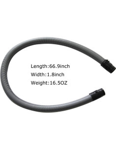 Manguera de Reemplazo EZ SPARES para Aspiradoras Miele C1 C2 1.7m 2