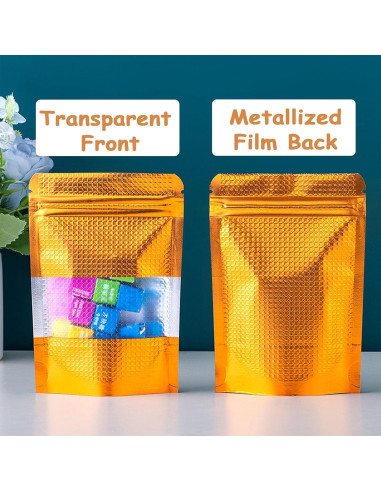 150 Bolsas Mylar Reutilizables 4x6 Circloophs a Prueba de Olores