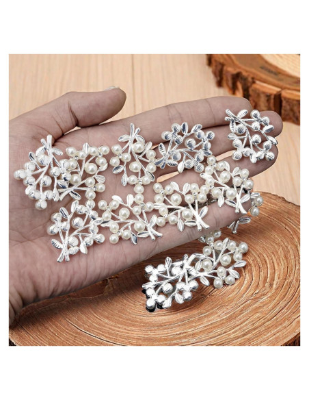 36 Piezas Adorno de Hoja con Rhinestone Oro Rodvanvo