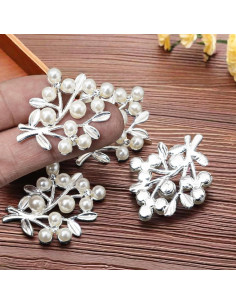 36 Piezas Adorno de Hoja con Rhinestone Oro Rodvanvo 2