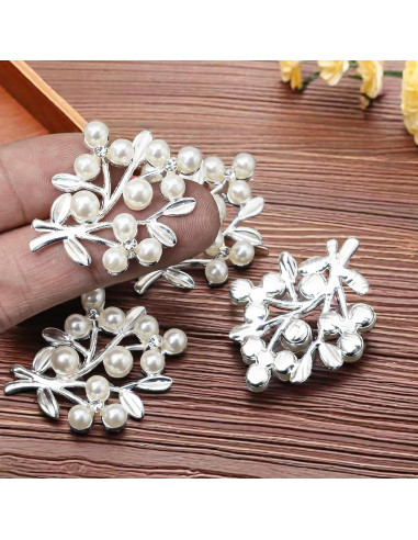 36 Piezas Adorno de Hoja con Rhinestone Oro Rodvanvo