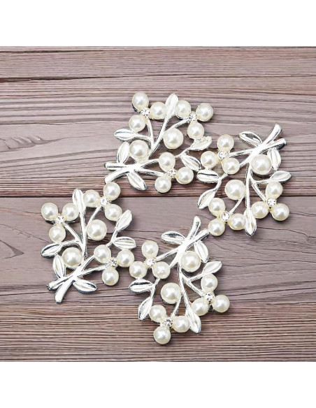 36 Piezas Adorno de Hoja con Rhinestone Oro Rodvanvo