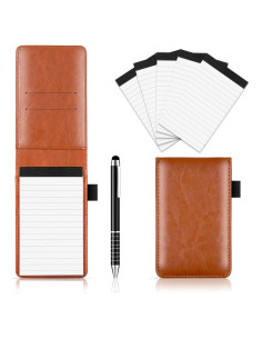 Juego de Bloc de Notas de Bolsillo Xhwykzz 7 Pcs Marrón