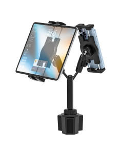 Soporte para Tablet Doble Phichy con Portavasos Ajustable 4.7-13"
