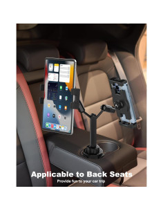 Soporte para Tablet Doble Phichy con Portavasos Ajustable 4.7-13" 2