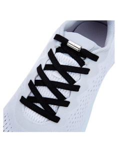 Cordoneras Elásticas Sin Nudos para Zapatillas - Negro