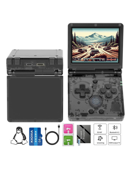 Consola de Juego Portátil Anbernic RG35XXSP 64GB Pantalla 3.5"