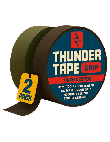 Cinta de Agarre Táctica Thunder Tape - 2 Rollos Camuflaje 1" x 18.29 m