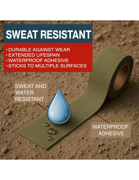 Cinta de Agarre Táctica Thunder Tape - 2 Rollos Camuflaje 1" x 18.29 m